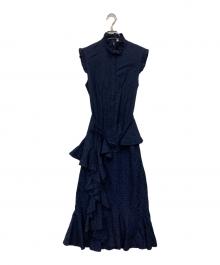 ERDEM（アーデム）の古着「ノースリーブワンピース」｜ネイビー