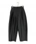 ADORE（アドーア）の古着「シルキーダブルクロスパンツ」｜ブラック