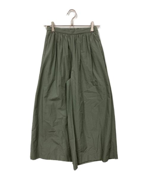 BEARDSLEY（ビアズリー）BEARDSLEY (ビアズリー) ウエストリブブークレパンツ グリーンの古着・服飾アイテム