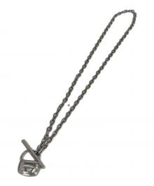 DIESEL（ディーゼル）の古着「バッグチャームネックレス」｜シルバー
