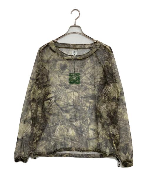 South2 West8（サウスツー ウエストエイト）South2 West8 (サウスツー ウエストエイト) カモフラカットソー グリーン サイズ:M 未使用品の古着・服飾アイテム