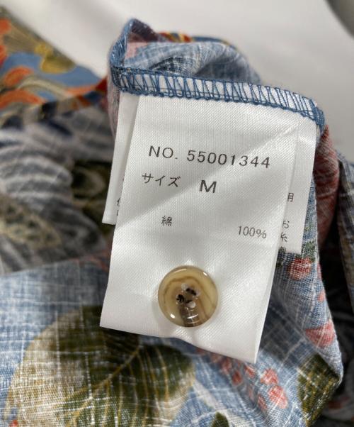 &ellecy（アンドエルシー）&ellecy (アンドエルシー) 和柄シャツ ブルー サイズ:M 未使用品の古着・服飾アイテム