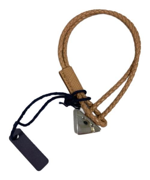 PRADA（プラダ）PRADA (プラダ) ナッパレザーブレスレット ベージュの古着・服飾アイテム