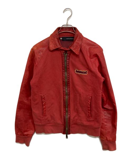 DSQUARED2（ディースクエアード）DSQUARED2 (ディースクエアード) パーカー レッド サイズ:Mの古着・服飾アイテム