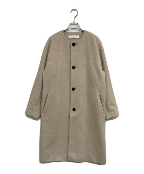 GALERIE VIE（ギャルリーヴィー）GALERIE VIE (ギャルリーヴィー) カシミヤビーバー ノーカラーコート ベージュ サイズ:36の古着・服飾アイテム