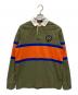 POLO RALPH LAUREN（ポロ・ラルフローレン）の古着「CLASSIC FIT STRIPE JERSEY」｜オレンジ×グリーン