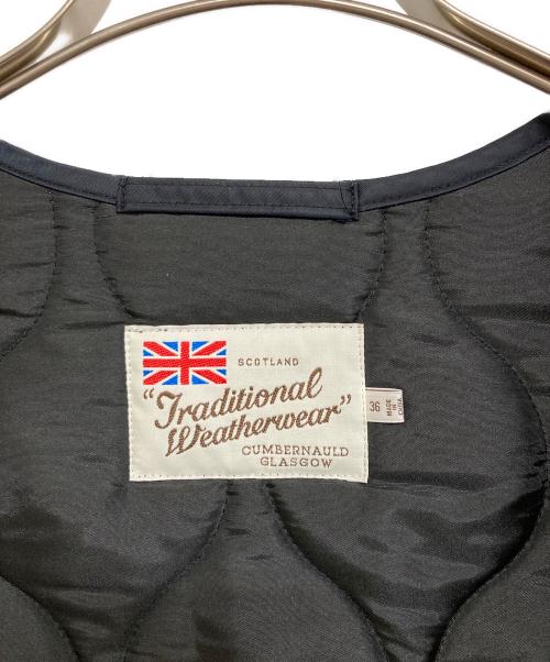 Traditional Weatherwear（トラディショナルウェザーウェア）Traditional Weatherwear (トラディショナルウェザーウェア) ARKLEY LONG W/ZIP ネイビー サイズ:36の古着・服飾アイテム