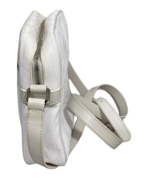 GUCCI（グッチ）GUCCI (グッチ) GGスプリーム ショルダーバッグ ホワイトの古着・服飾アイテム