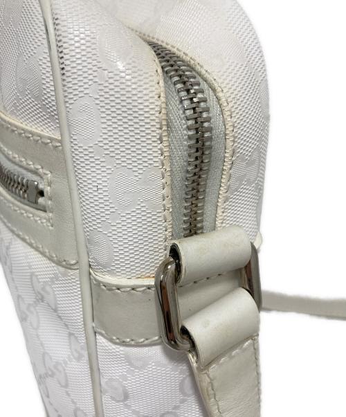 GUCCI（グッチ）GUCCI (グッチ) GGスプリーム ショルダーバッグ ホワイトの古着・服飾アイテム