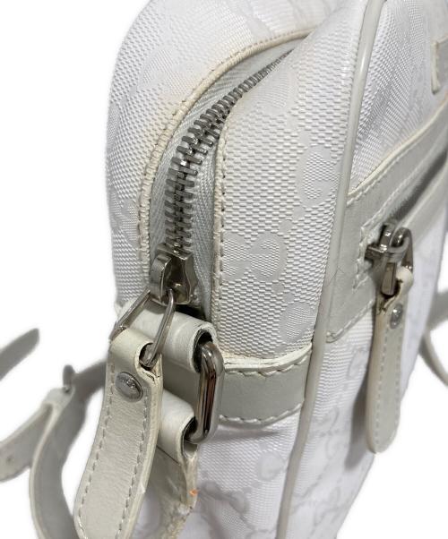 GUCCI（グッチ）GUCCI (グッチ) GGスプリーム ショルダーバッグ ホワイトの古着・服飾アイテム