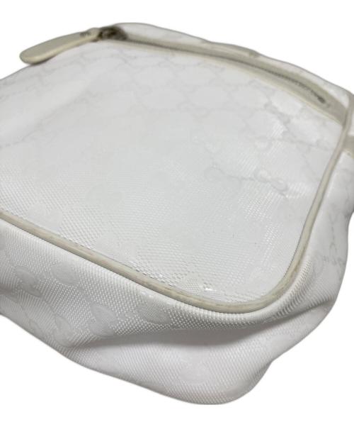 GUCCI（グッチ）GUCCI (グッチ) GGスプリーム ショルダーバッグ ホワイトの古着・服飾アイテム