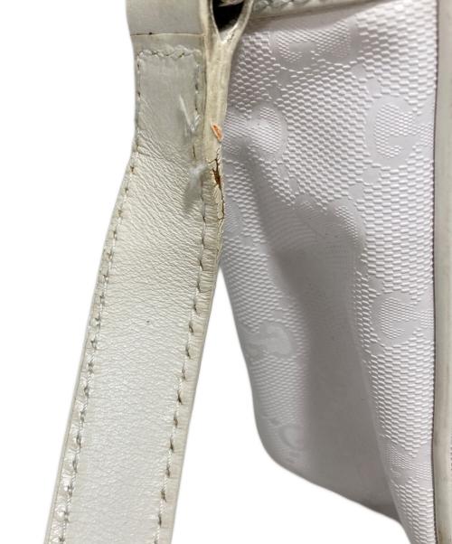 GUCCI（グッチ）GUCCI (グッチ) GGスプリーム ショルダーバッグ ホワイトの古着・服飾アイテム