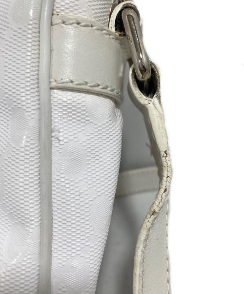 GUCCI（グッチ）GUCCI (グッチ) GGスプリーム ショルダーバッグ ホワイトの古着・服飾アイテム