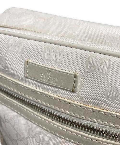 GUCCI（グッチ）GUCCI (グッチ) GGスプリーム ショルダーバッグ ホワイトの古着・服飾アイテム