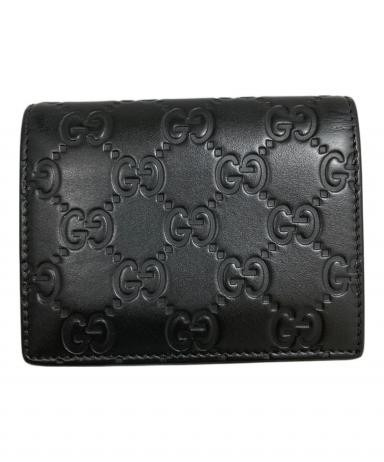 中古・古着通販】GUCCI (グッチ) グッチシマレザーカードケース