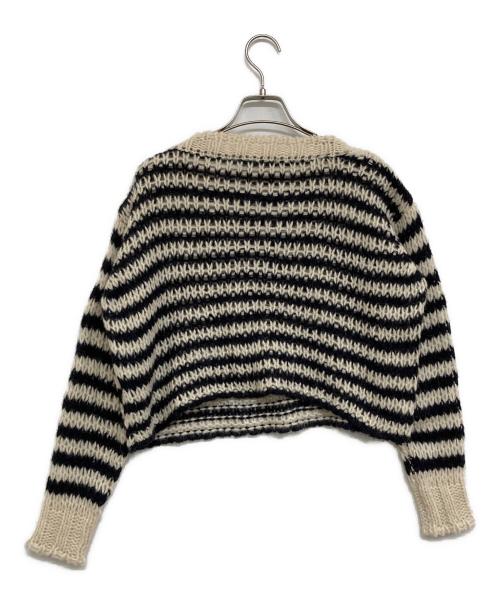 Christian Dior（クリスチャン ディオール）Christian Dior (クリスチャン ディオール) ボーダーニット ホワイト サイズ:36の古着・服飾アイテム