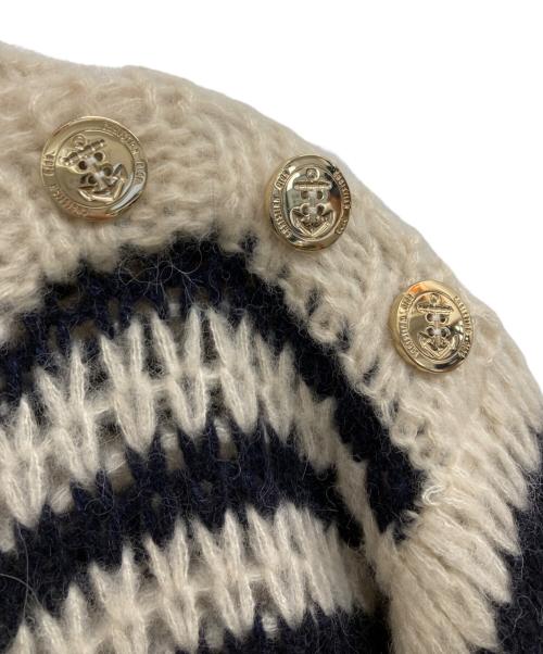 Christian Dior（クリスチャン ディオール）Christian Dior (クリスチャン ディオール) ボーダーニット ホワイト サイズ:36の古着・服飾アイテム