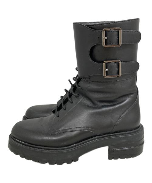 Christian Dior（クリスチャン ディオール）Christian Dior (クリスチャン ディオール) D-TRAPレースアップブーツ ブラック サイズ:37の古着・服飾アイテム