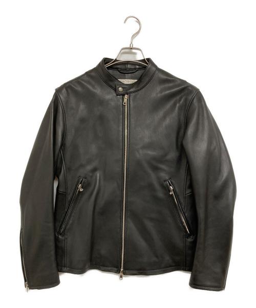 BEAUTY&YOUTH（ビューティーアンドユース）BEAUTY&YOUTH (ビューティーアンドユース) シープレザー シングル ライダースジャケット ブラック サイズ:Mの古着・服飾アイテム