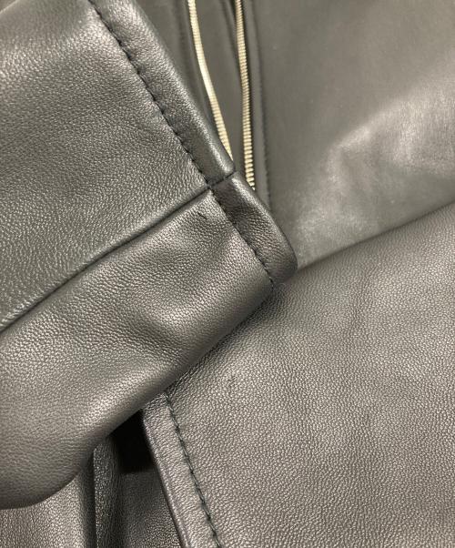 BEAUTY&YOUTH（ビューティーアンドユース）BEAUTY&YOUTH (ビューティーアンドユース) シープレザー シングル ライダースジャケット ブラック サイズ:Mの古着・服飾アイテム