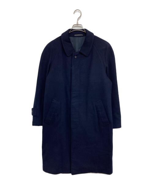 BALENCIAGA（バレンシアガ）BALENCIAGA (バレンシアガ) カシミヤコート ネイビー サイズ:胸囲90胴囲78身長165の古着・服飾アイテム