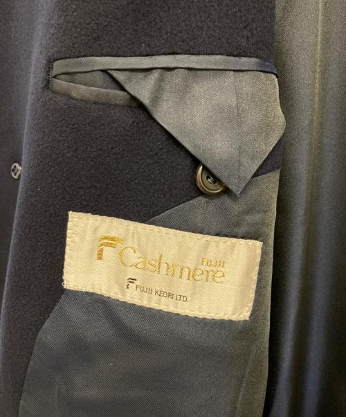 BALENCIAGA（バレンシアガ）BALENCIAGA (バレンシアガ) カシミヤコート ネイビー サイズ:胸囲90胴囲78身長165の古着・服飾アイテム