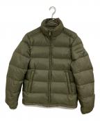 PRADAプラダ）の古着「ロゴプレートダウンジャケット」｜グリーン