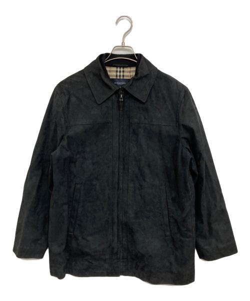 BURBERRY LONDON（バーバリーロンドン）BURBERRY LONDON (バーバリーロンドン) スエードジャケット ブラック サイズ:Sの古着・服飾アイテム