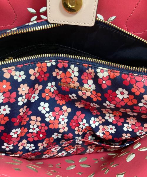 MICHAEL KORS（マイケル・コース）MICHAEL KORS (マイケル・コース) 2WAYトートバッグ ピンクの古着・服飾アイテム