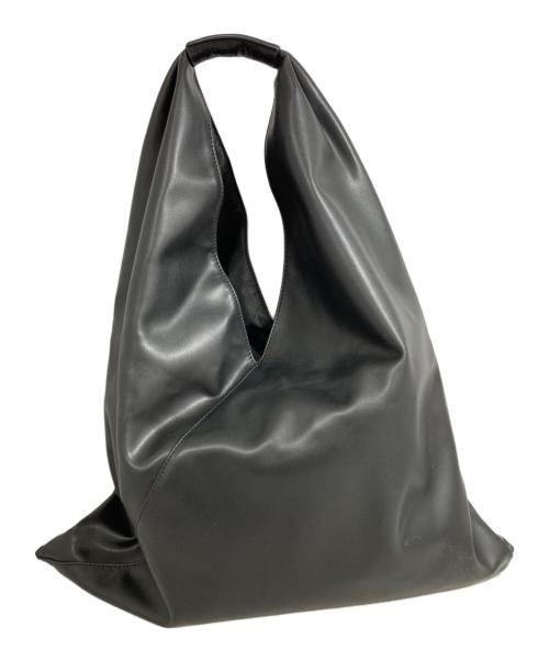 MM6 Maison Margiela（エムエムシックスメゾンマルジェラ）MM6 Maison Margiela (エムエムシックスメゾンマルジェラ) レザー ジャパニーズトートバッグ ブラックの古着・服飾アイテム