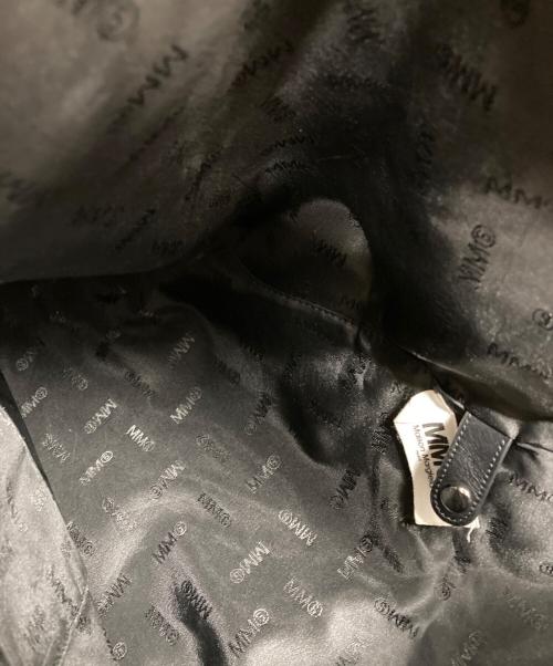 MM6 Maison Margiela（エムエムシックスメゾンマルジェラ）MM6 Maison Margiela (エムエムシックスメゾンマルジェラ) レザー ジャパニーズトートバッグ ブラックの古着・服飾アイテム