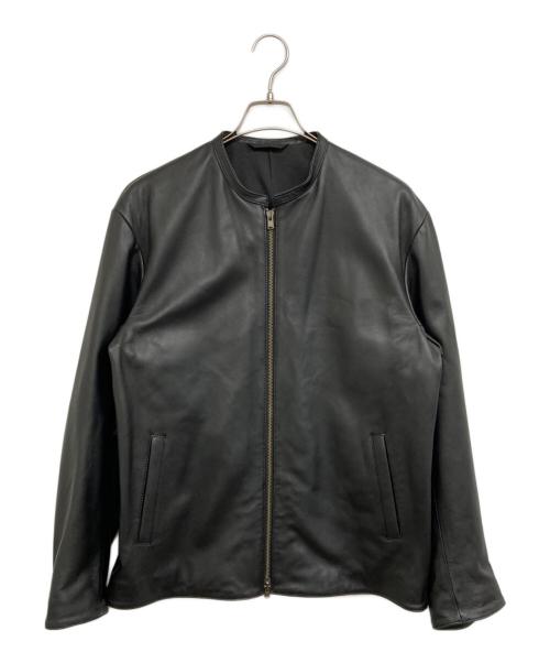 Adam et Rope（アダム エ ロペ）Adam et Rope (アダム エ ロペ) シングルライダースジャケット ブラック サイズ:Lの古着・服飾アイテム