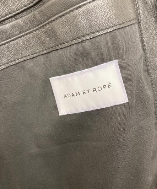 Adam et Rope（アダム エ ロペ）Adam et Rope (アダム エ ロペ) シングルライダースジャケット ブラック サイズ:Lの古着・服飾アイテム