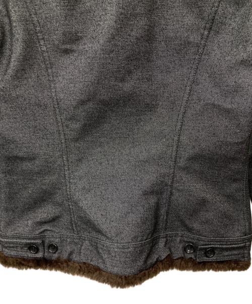 DOLCE & GABBANA（ドルチェ＆ガッバーナ）DOLCE & GABBANA (ドルチェ＆ガッバーナ) ファーデニムジャケット ブラック サイズ:38の古着・服飾アイテム