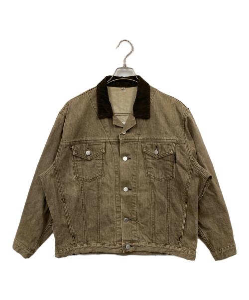 KENZO JEANS（ケンゾージーンズ）KENZO JEANS (ケンゾージーンズ) 葛飾北斎 富嶽三十六景デニムジャケット グレー サイズ:Freeの古着・服飾アイテム