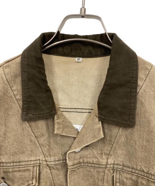 KENZO JEANS（ケンゾージーンズ）KENZO JEANS (ケンゾージーンズ) 葛飾北斎 富嶽三十六景デニムジャケット グレー サイズ:Freeの古着・服飾アイテム