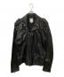 DIESEL（ディーゼル）の古着「スタッズライダースジャケット」｜ブラック