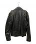 DIESEL (ディーゼル) スタッズライダースジャケット ブラック サイズ:XL：20000円