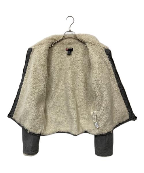 DIESEL（ディーゼル）DIESEL (ディーゼル) 裏ボアジャケット グレー サイズ:XXLの古着・服飾アイテム