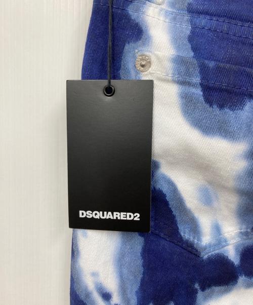 DSQUARED2（ディースクエアード）DSQUARED2 (ディースクエアード) タイダイ柄デニムパンツ ブルー サイズ:36 未使用品の古着・服飾アイテム