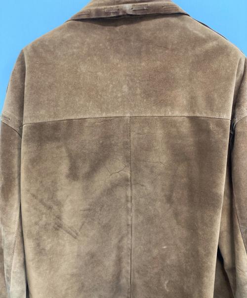 D&G（ディーアンドジー）D&G (ディーアンドジー) レザージャケット ブラウン サイズ:48の古着・服飾アイテム