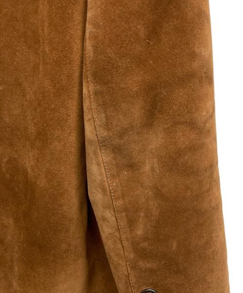 D&G（ディーアンドジー）D&G (ディーアンドジー) レザージャケット ブラウン サイズ:48の古着・服飾アイテム