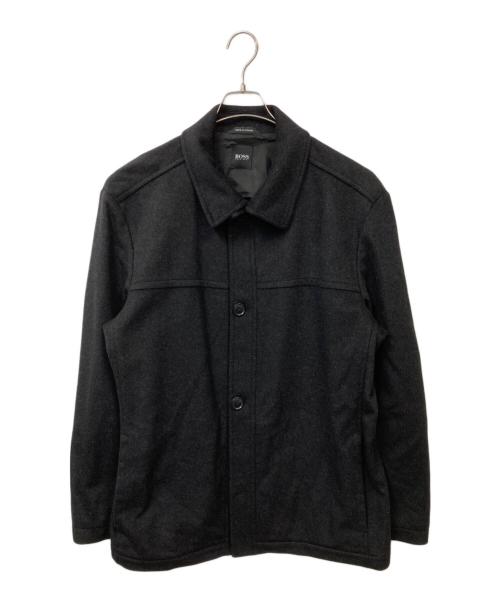 BOSS HUGO BOSS（ボス ヒューゴボス）BOSS HUGO BOSS (ボス ヒューゴボス) カシミアウールジャケット ブラック サイズ:52の古着・服飾アイテム