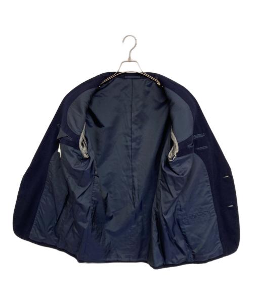 MIYAKE DESIGN STUDIO issey miyake（ミヤケデザインスタジオ イッセイミヤケ）MIYAKE DESIGN STUDIO issey miyake (ミヤケデザインスタジオ イッセイミヤケ) ウールジャケット ネイビー サイズ:6-95の古着・服飾アイテム