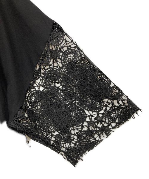 Hysteric Glamour（ヒステリックグラマー）Hysteric Glamour (ヒステリックグラマー) レースＴシャツ ブラック サイズ:FREEの古着・服飾アイテム