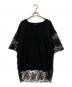 Hysteric Glamour（ヒステリックグラマー）の古着「レースＴシャツ」｜ブラック