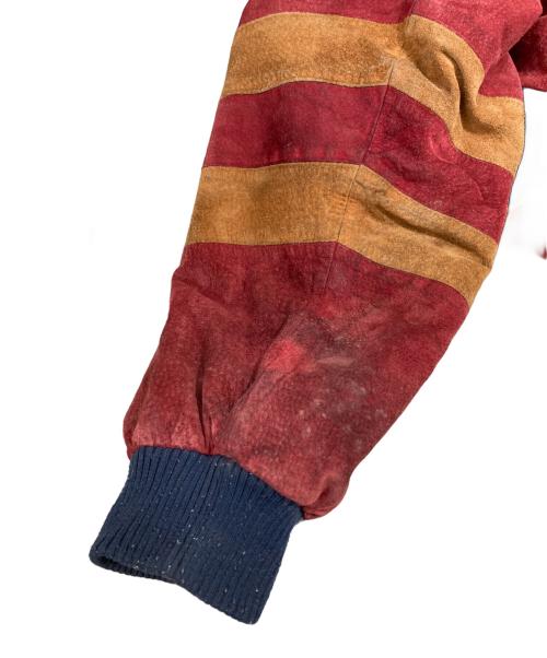 LUPO DI MARE SINA COVA（ルポ ディ マーレ シナコバ）LUPO DI MARE SINA COVA (ルポ ディ マーレ シナコバ) レザーブルゾン ネイビー サイズ:Lの古着・服飾アイテム