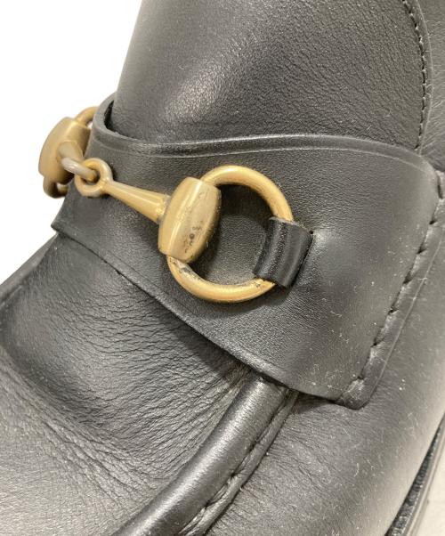 GUCCI（グッチ）GUCCI (グッチ) ホースビットブーツ ブラック サイズ:6 1/2の古着・服飾アイテム