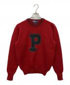 POLO RALPH LAURENポロ・ラルフローレン）の古着「ニット」｜レッド