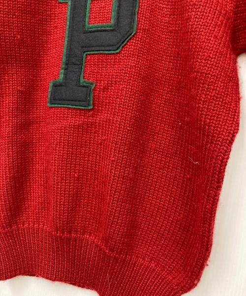 POLO RALPH LAUREN（ポロ・ラルフローレン）POLO RALPH LAUREN (ポロ・ラルフローレン) ニット レッド サイズ:Mの古着・服飾アイテム